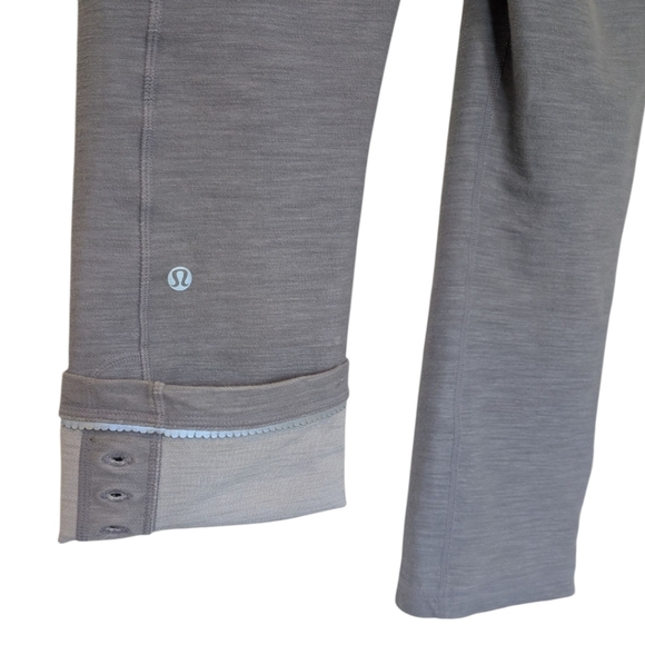 Lululemon Ride On Crop Legging Reflective Grey Slub Denim Rel: 2012 Women's 8 - Picture 7 of 16
